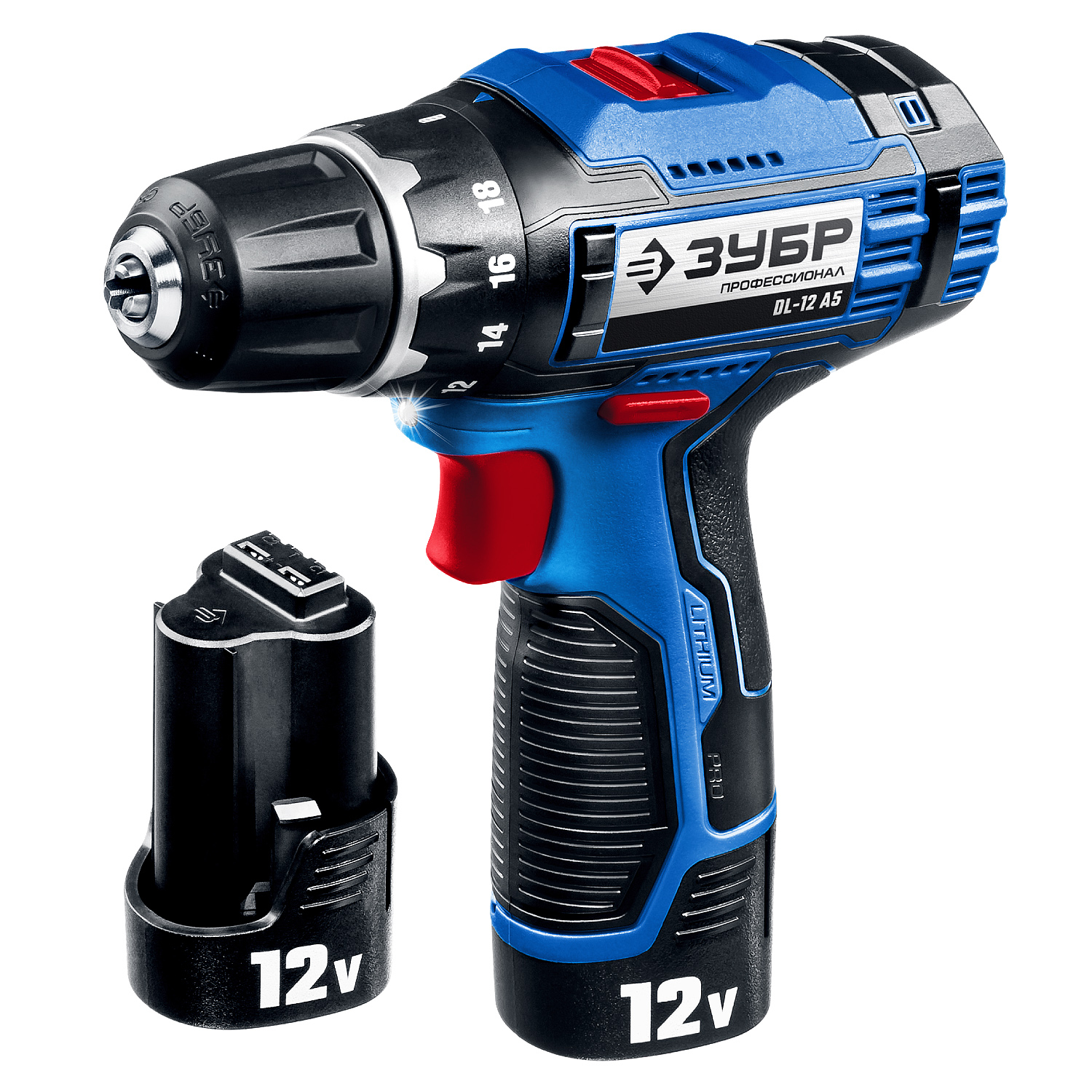 Дрель-шуруповерт, 2 АКБ DL-12 A5