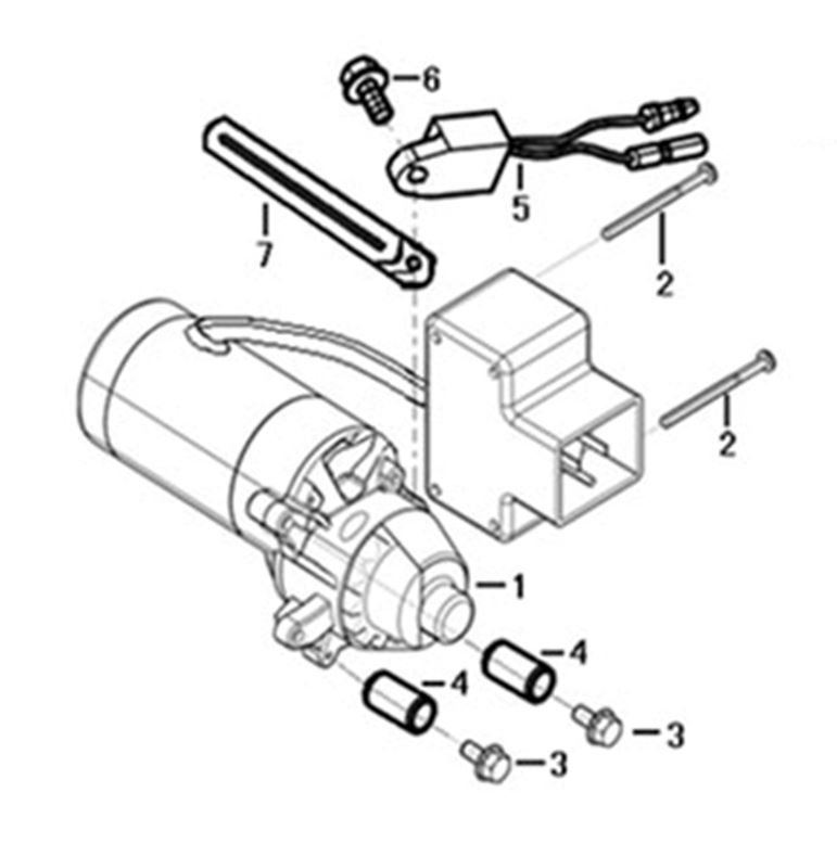 ЗАПЧАСТИ ДЛЯ ДВИГАТЕЛЯ LC170FDS (СТАРТЕР ЭЛЕКТРИЧЕСКИЙ)