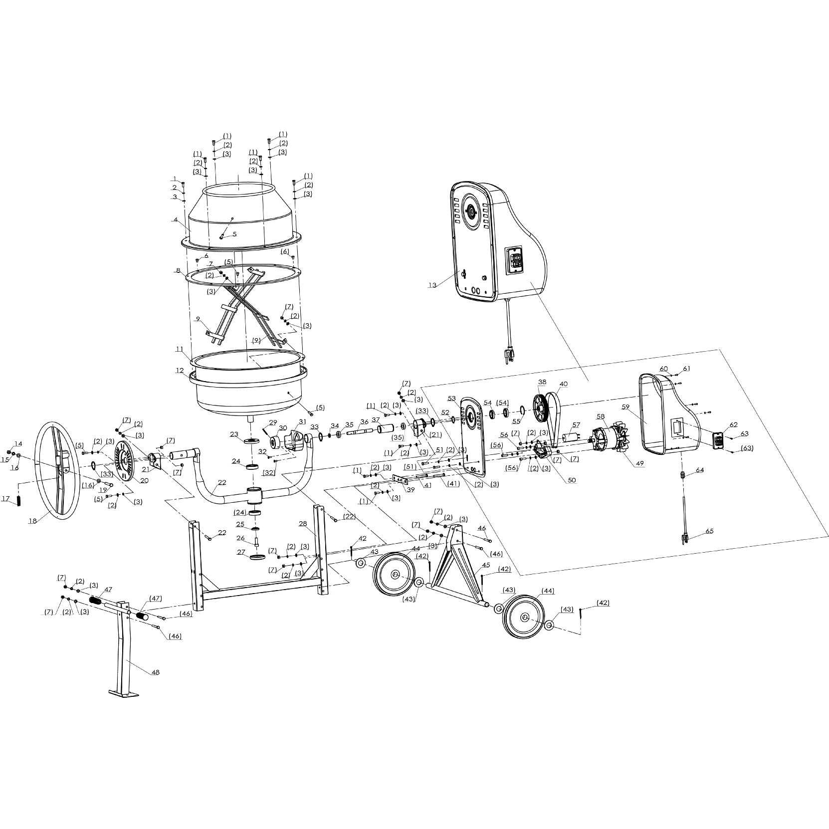 Бетономешалка электрическая ЗБСЭ-140