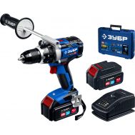 Бесщеточная дрель-шуруповерт, 2 АКБ (4 Ач), в кейсе DB-211-42