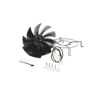 Двигатель вентилятора A1G230-AB45-09 с крыльчаткой для холодильника Bosch 00496077